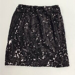 Black Sequin Skirt S 🖤